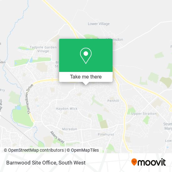 Barnwood Site Office map