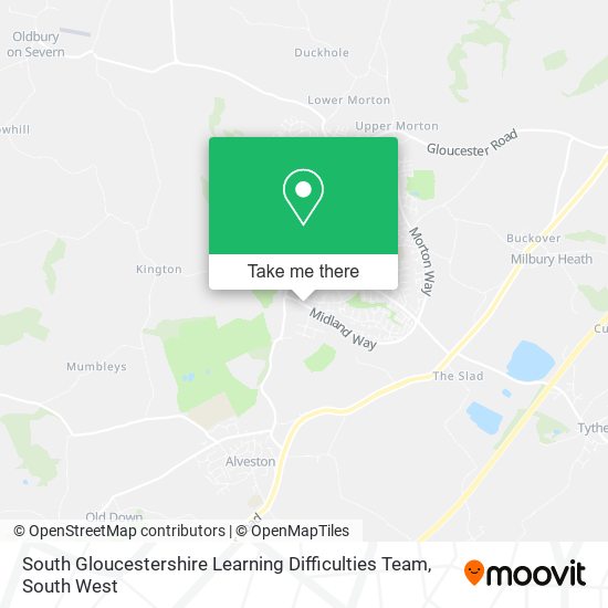 South Gloucestershire Learning Difficulties Team map