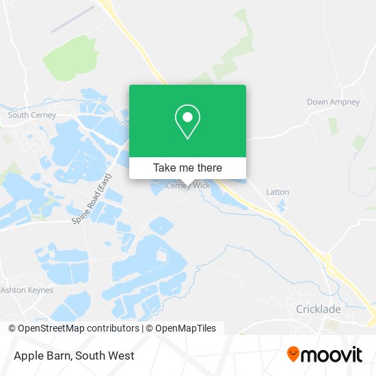 Apple Barn map