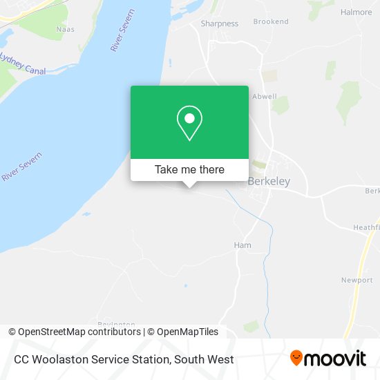 CC Woolaston Service Station map