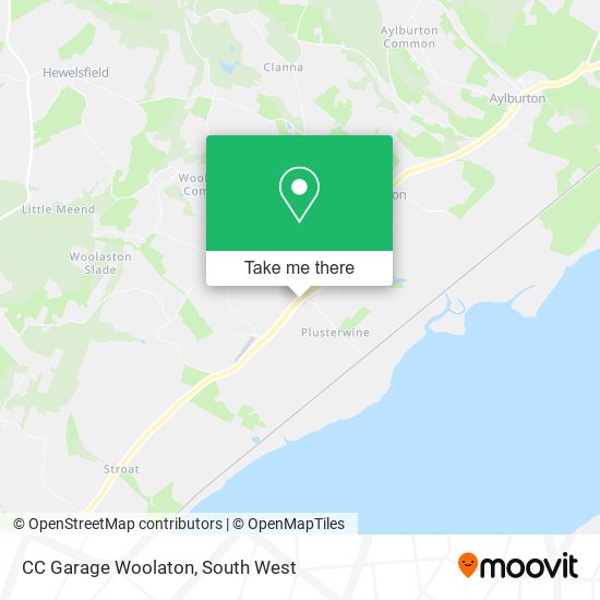 CC Garage Woolaton map