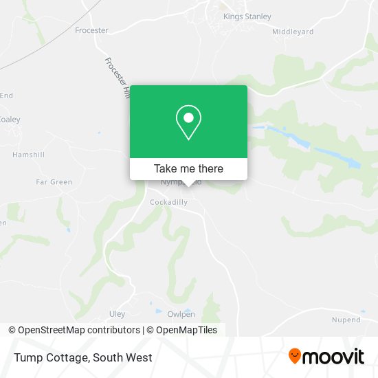 Tump Cottage map