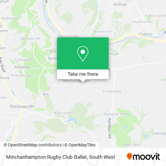 Minchanhampton Rugby Club Ballet map
