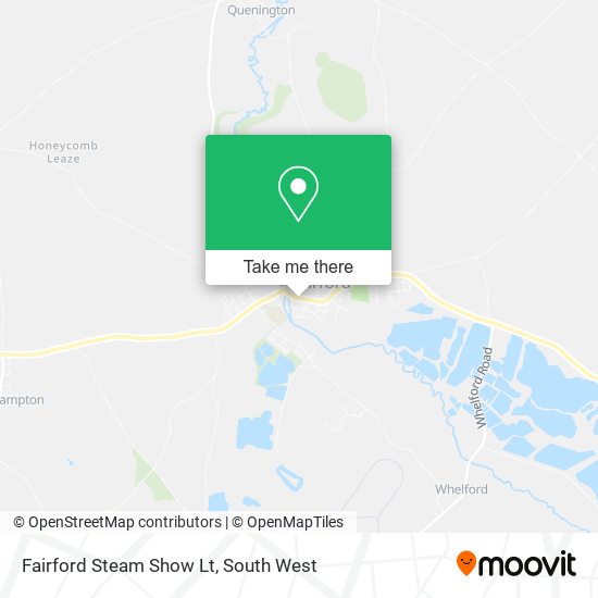 Fairford Steam Show Lt map