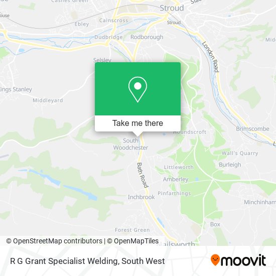 R G Grant Specialist Welding map