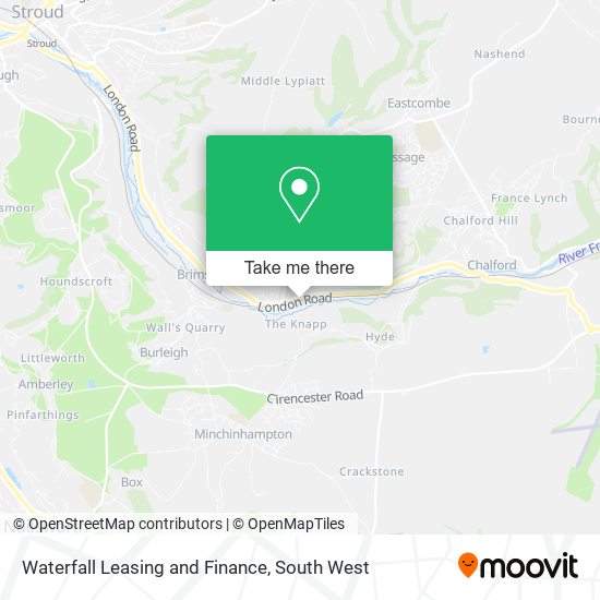 Waterfall Leasing and Finance map