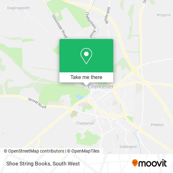 Shoe String Books map