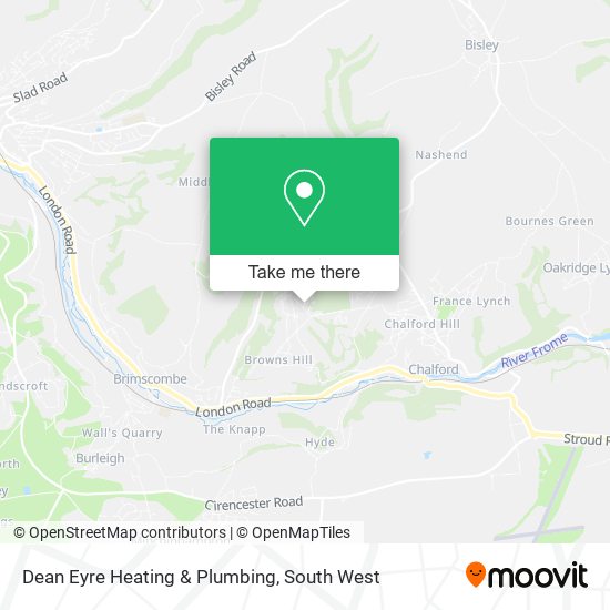 Dean Eyre Heating & Plumbing map