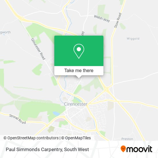 Paul Simmonds Carpentry map