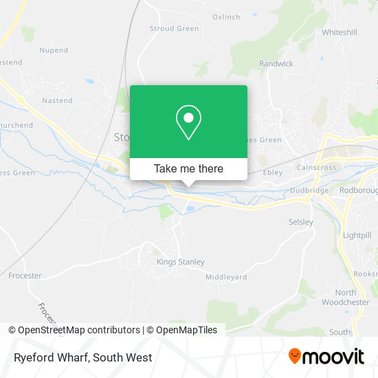 Ryeford Wharf map