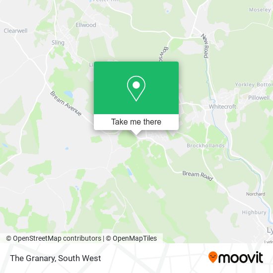 The Granary map
