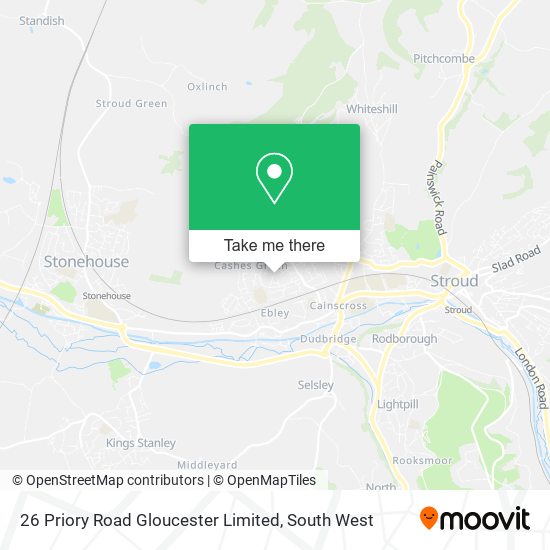 26 Priory Road Gloucester Limited map