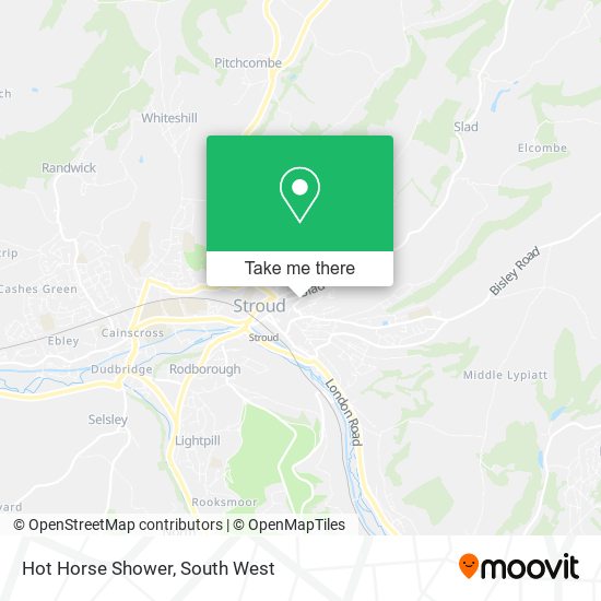 Hot Horse Shower map