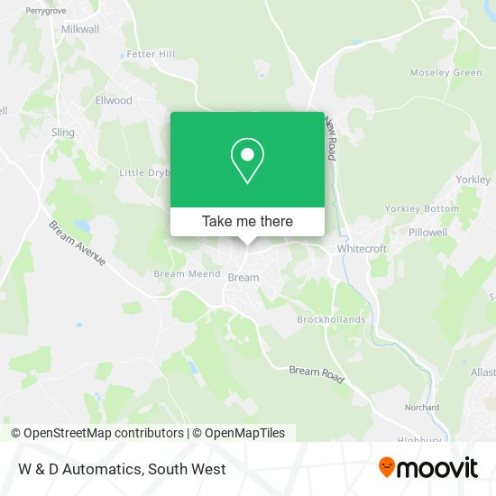 W & D Automatics map