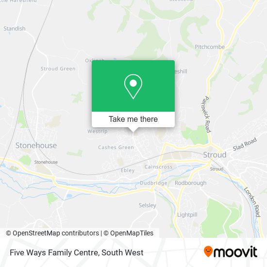 Five Ways Family Centre map