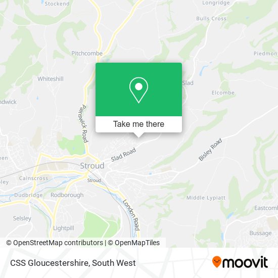 CSS Gloucestershire map