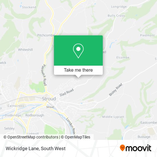 Wickridge Lane map