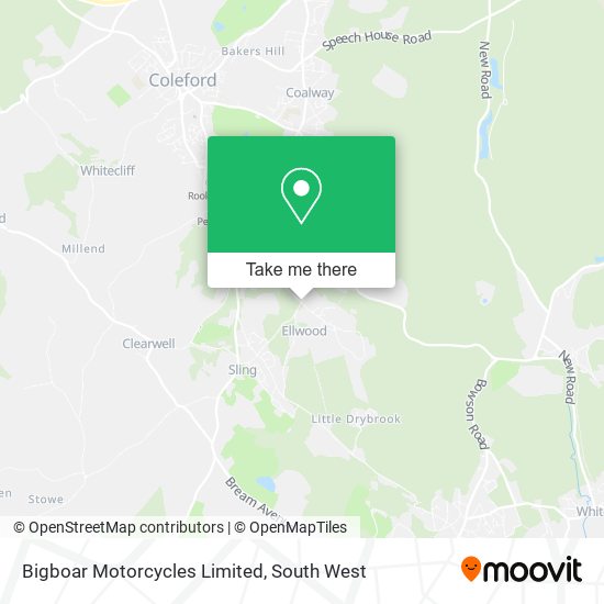 Bigboar Motorcycles Limited map