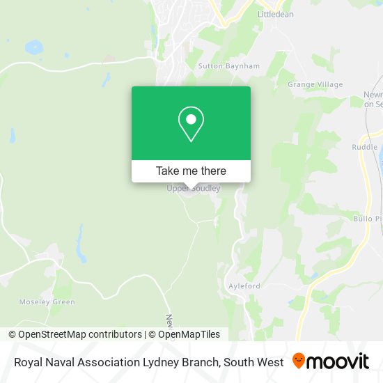 Royal Naval Association Lydney Branch map