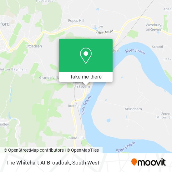 The Whitehart At Broadoak map