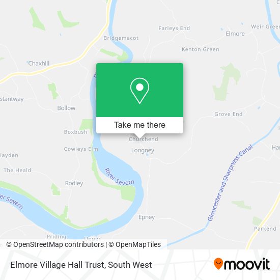 Elmore Village Hall Trust map