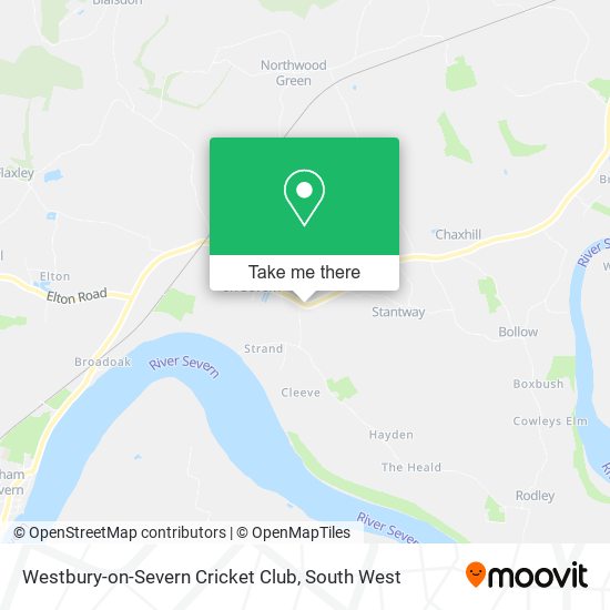Westbury-on-Severn Cricket Club map