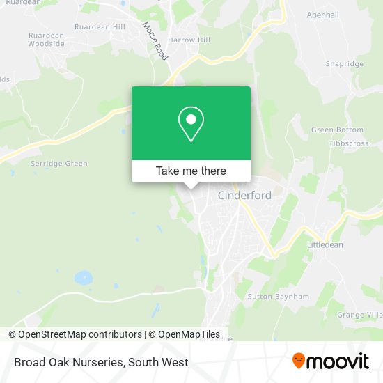 Broad Oak Nurseries map