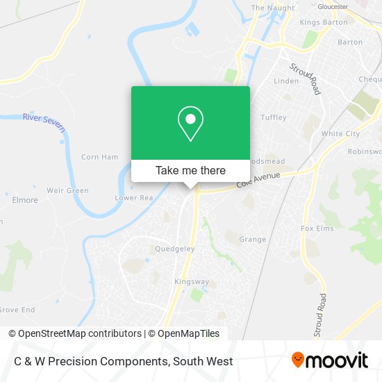 C & W Precision Components map