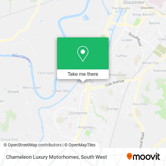 Chameleon Luxury Motorhomes map