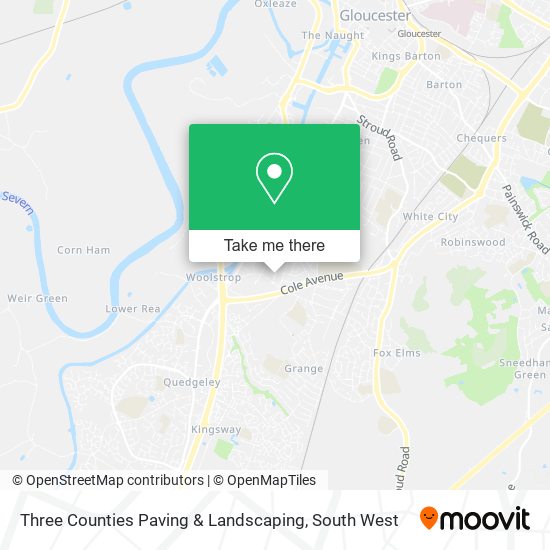 Three Counties Paving & Landscaping map