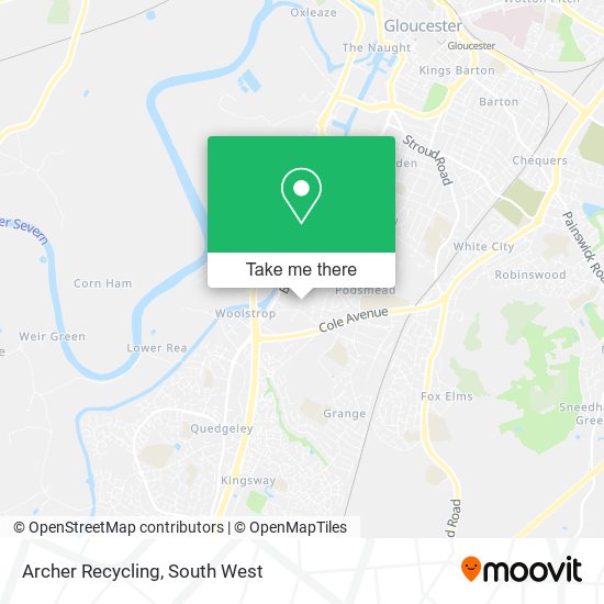 Archer Recycling map