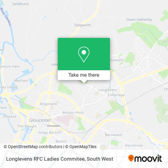Longlevens RFC Ladies Commitee map