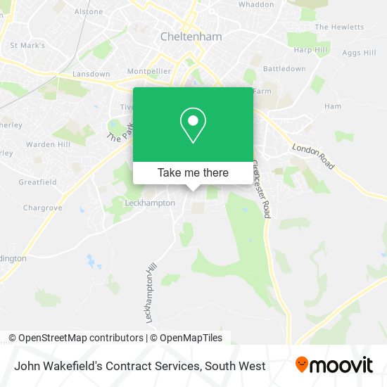 John Wakefield's Contract Services map