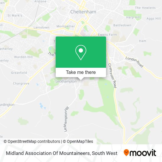 Midland Association Of Mountaineers map