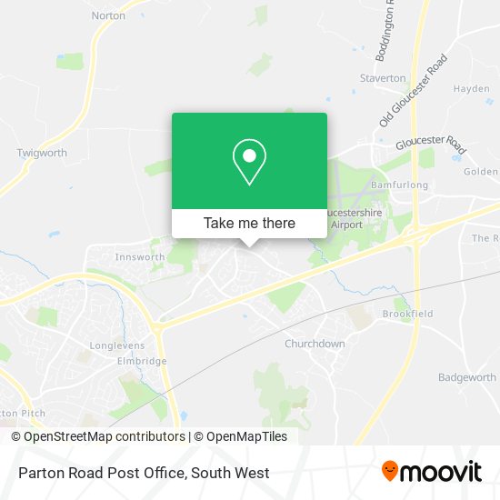 Parton Road Post Office map