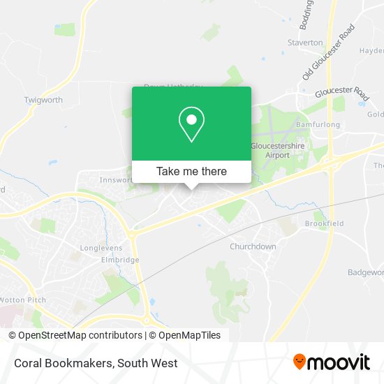 Coral Bookmakers map