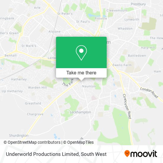 Underworld Productions Limited map