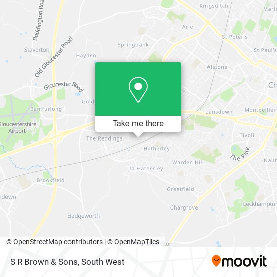 S R Brown & Sons map