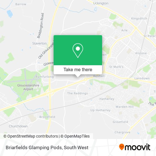 Briarfields Glamping Pods map