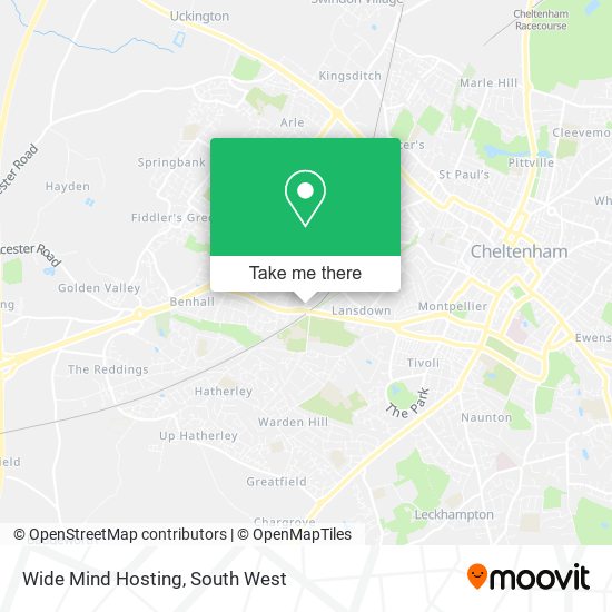 Wide Mind Hosting map