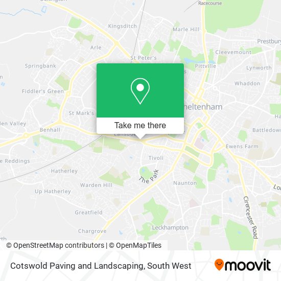 Cotswold Paving and Landscaping map