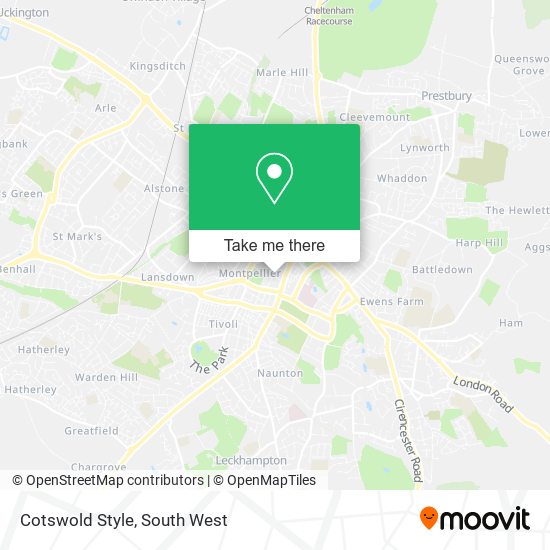 Cotswold Style map