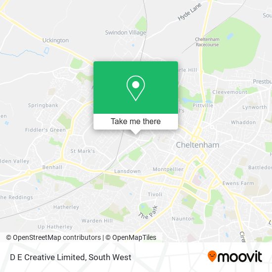 D E Creative Limited map