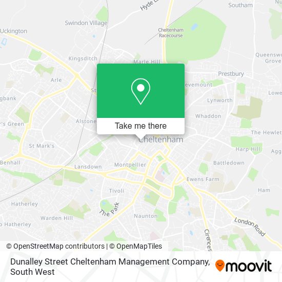 Dunalley Street Cheltenham Management Company map