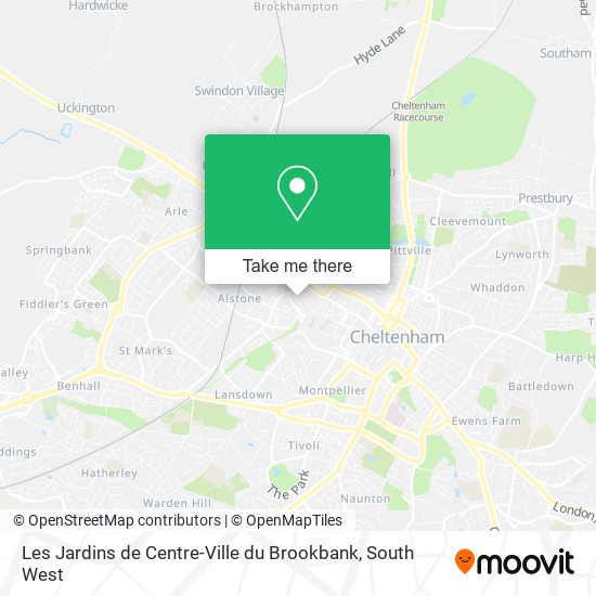 Les Jardins de Centre-Ville du Brookbank map