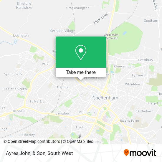 Ayres,John, & Son map