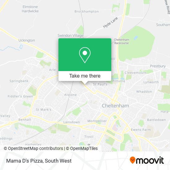 Mama D's Pizza map