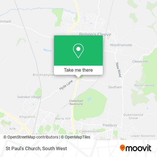 St Paul's Church map