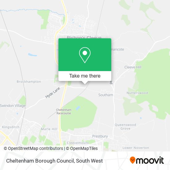 Cheltenham Borough Council map