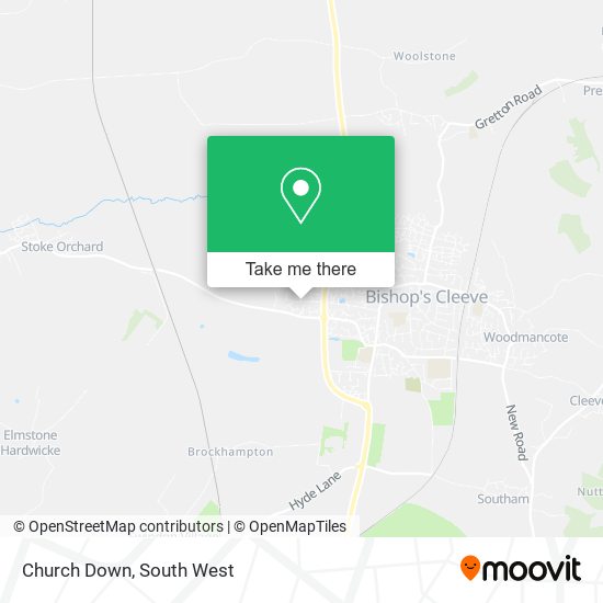 Church Down map